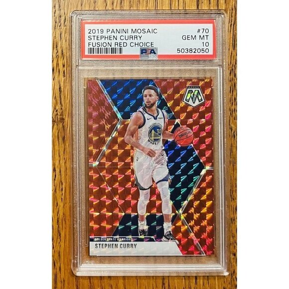 2019 Panini Mosaic Stephen Curry /88 Fusion Red Choice #70 PSA 10 Gem Mint